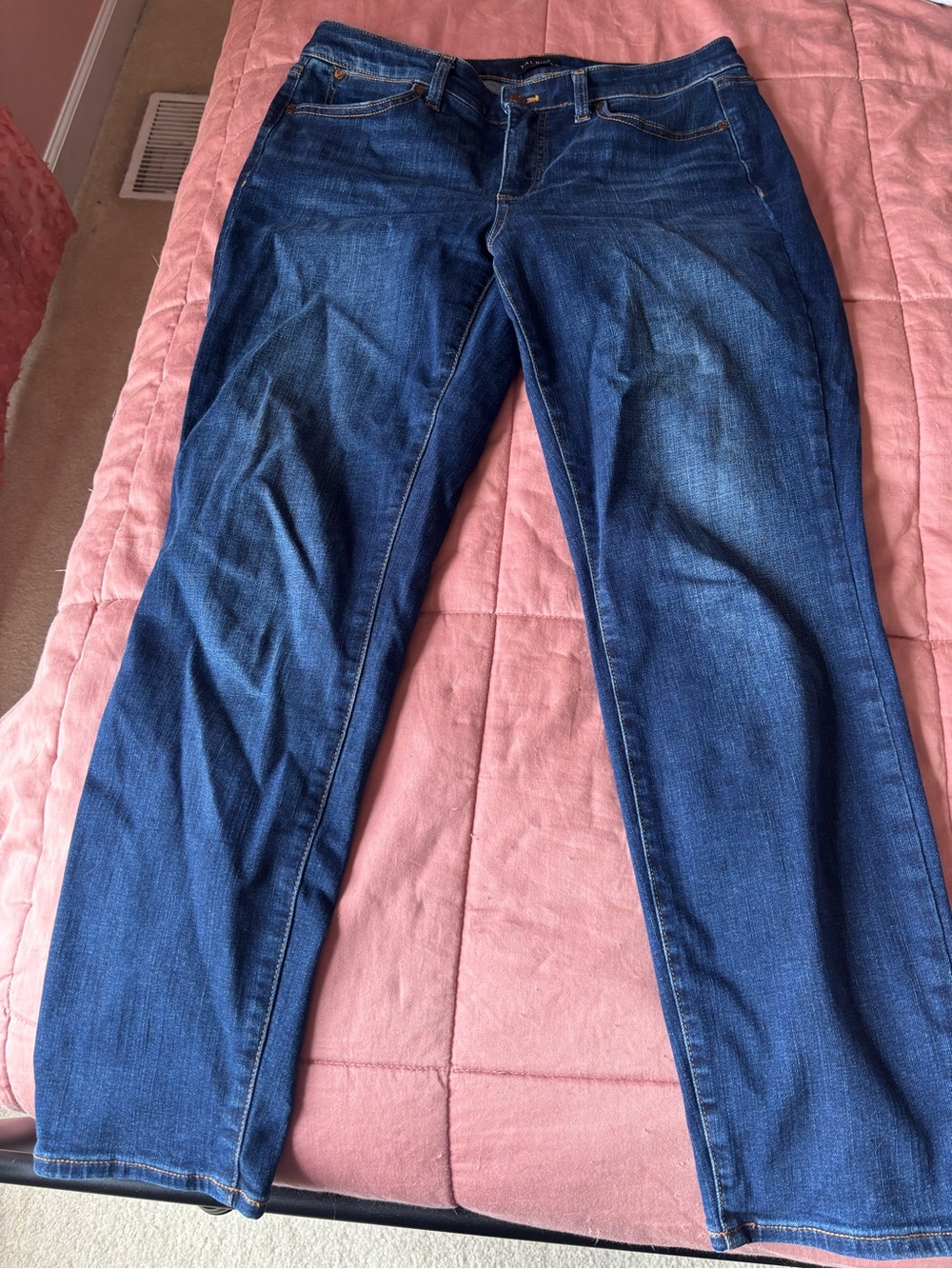 Talbots Dark Blue Straight-Leg Jeans